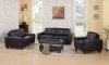 G203 Sofa & Loveseat in Black Bonded Leather by Glory w/Options