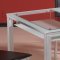 Glass Modern Dining Table w/2 Hanging Shelves & Optional Chairs