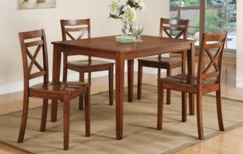 Golden Oak Finish 5 Pc Modern Dinette Set [PXDS-2504]