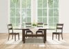 Nabirye Dining Room Set 5Pc 73160 in Dark Oak by Acme w/Options