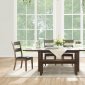 Nabirye Dining Room Set 5Pc 73160 in Dark Oak by Acme w/Options