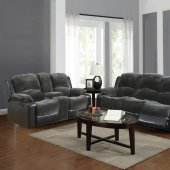 1301 Motion Sofa in Grey & Black by Global w/Options