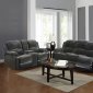 1301 Motion Sofa in Grey & Black by Global w/Options