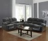 1301 Motion Sofa in Grey & Black by Global w/Options