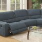 Becker 52595 Sectional Sofa in Blue Fabric by Acme w/Options