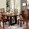 Maddison CM3606T Dining Table in Tobacco Oak w/Options