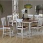 Two-Tone Antique White Stylish Counter Height Dinette