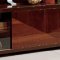 Walnut High Gloss Finish Contemporary Tv Stand w/Sliding Doors