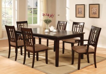 CM3100T Central Park I Dining 7Pc Set in Dark Cherry w/Options [FADS-CM3100T Central Park I]