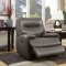 Binford CM6097GY Reclining Sofa in Gray Leatherette w/Options