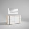 Anna Bedroom Set in White & Natural Oak by ESF w/Options