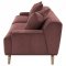 Elizabeth Extra Long Sofa 503957 in Wine Corduroy by Coaster