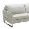 Constantin Sofa in Light Grey Leather by J&M w/Options