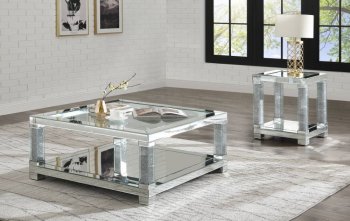 Noralie Coffee Table 87995 in Mirror by Acme w/Options [AMCT-87995 Noralie]