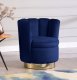 Lily Accent Chair 578 in Navy Velvet by Meridian