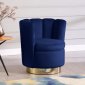 Lily Accent Chair 578 in Navy Velvet by Meridian