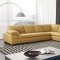 ML157 Sectional Sofa in Mustard Leather by Beverly Hills