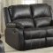 Zuriel Motion Sofa 52285 in Black PU by Acme w/Options