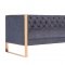 Farah Sofa TOV-4902 in Navy Fabric by TOV Furniture