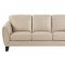 Spivey Sofa 9460BE in Beige Leather by Homelegance w/Options