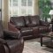 Milton Place Power Motion Sofa Set in Brown Leather Gel