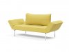 Zeal Daybed in Mustard Fabric by Innovation w/Metal Legs