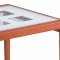 Contemporary Cherry Dinette w/Fold-out Frosted Glass Top Table