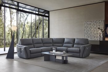 S238 Power Motion Sectional Sofa 5Pc Dark Gray by Beverly Hills [BHSS-S238 Dark Gray]