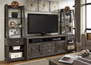 Heatherbrook Entertainment Unit 422-ENTW in Charcoal & Ash [LFWU-422-ENTW-Heatherbrook]