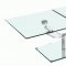 8124 Clear Glass Motion Cocktail Table by Chintaly