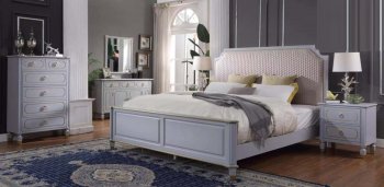 House Marchese Bedroom 28880 in Pearl Gray by Acme w/Options [AMBS-28880 House Marchese]