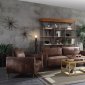 Burgess Sofa 54540 in Vintage Chocolate Leather - Acme w/Options