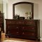 Northville Bedroom CM7683 in Dark Cherry w/Footboard Drawers