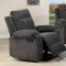 Elijah Motion Sofa 55115 in Charcoal Chenille by Acme w/Options