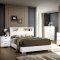 Malte 5Pc Bedroom Set CM7049WH in White & Silver w/Options