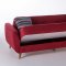 Nora Zigana Marsala Sofa Bed in Red Fabric by Istikbal w/Options