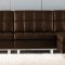 Brian Sectional Sofa in Chocolate Leather by Whiteline Imports