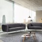 Willow Sofa 687 in Grey Velvet Fabric by Meridian w/Options