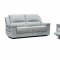 Hearst Power Motion Sofa 3Pc Set - Light Grey Leatherette by VIG