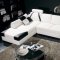 T57 White & Black Half Leather Sectional Sofa by VIG