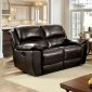 Keara Reclining Sofa CM6984 in Dark Brown Leather Match