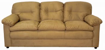 Camel Fabric Modern Sofa & Loveseat Set w/Optional Items [PMS-6300-Camel]