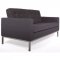 Florence Sofa FS90DGRW in Dark Grey Wool by LeisureMod w/Options