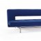 Wing Sofa Bed in Soft Sapphire Fabric by Innovation w/Steel Legs