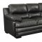 Wilton Sofa & Loveseat in Black Leather Match w/Options