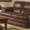 Leather Italia Classic Brown Baron Sofa & Loveseat Set w/Options