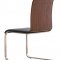 Lizz Dining Chairs Set of 2 in Black & Walnut by Whiteline