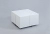 5111 Expandable Coffee Table in White by Chintaly w/Options