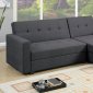 F7896 Adjustable Sectional Sofa in Grey Fabric by Boss