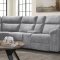 Thomas Power Motion Sectional Sofa in Gray Fabric by Klaussner